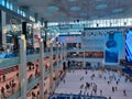 Dubai Mall interior and stores, largest shopping mall and iconic tourist attraction spot in downtown Dubai | Dubai ice rink