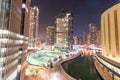 Dubai - MARCH 26, 2016: Marina district on March 26 in UAE, Dubai. Marina district is popular residential area in Dubai.