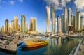 Dubai Marina bay, UAE Royalty Free Stock Photo