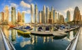 Dubai Marina bay, UAE Royalty Free Stock Photo