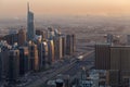 Dubai Marina district at the evening Royalty Free Stock Photo