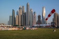 Dubai Marina epic towers view - Dubai skyline and unique architecture design Royalty Free Stock Photo