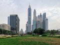 Dubai Marina epic towers view - Dubai skyline view in Dubai Media City Royalty Free Stock Photo