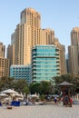 The Dubai Marina Hilton hotel building