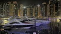 Dubai Marina Night View Summer Time