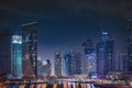 Dubai Marina At Night Royalty Free Stock Photo