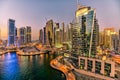Dubai Marina skyscraper Royalty Free Stock Photo