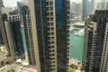 Dubai Marina skyscrapers Royalty Free Stock Photo