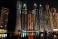 Dubai Marina Skyscrapers lakeview