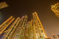 Dubai marina skyscrapers Royalty Free Stock Photo