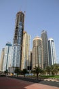 Dubai Marina skyscrapers, united arab emirates Royalty Free Stock Photo