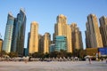 Dubai marina skyscrapers Royalty Free Stock Photo