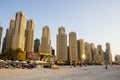 Dubai marina skyscrapers view Royalty Free Stock Photo