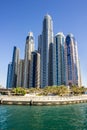 Dubai Marina skyscrapers view Royalty Free Stock Photo