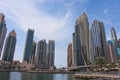 Dubai Marina in a summer day, UAE.