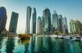 Dubai Marina sunset Royalty Free Stock Photo