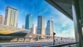 Dubai metro Jumerah lake towers station Royalty Free Stock Photo