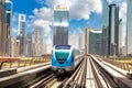 Dubai metro railway Royalty Free Stock Photo