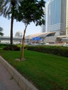 Dubai Metro Station with beautiful Road,