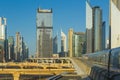 Dubai Metro in a summer day in Dubai