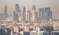 DUBAI - NOVEMBER 23, 2015: Aerial view of Downtown Dubai. The ci