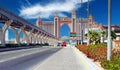 Arrival by road at oriental arabian luxury hotel