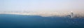 Dubai panorama Burj Khalifa Al Arab Hotel aerial view photograph Royalty Free Stock Photo