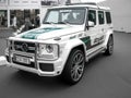 Dubai police show casing the new Mercedes Benz G class AMG Police car Royalty Free Stock Photo