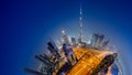 Dubai skyline, downtown city center Royalty Free Stock Photo