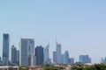 Dubai skyline view - The famous Sheikh Zayed Road - Dubai twin towers Royalty Free Stock Photo