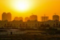 Dubai. Summer 2016. Development of desert areas, new housing in the city of Dubai, near the new hotel Ghaya Grand.