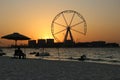 Dubai sunset view Royalty Free Stock Photo