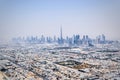 Dubai city view from heli Royalty Free Stock Photo