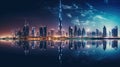 Dubai travel photography - made with Generative AI tools Royalty Free Stock Photo