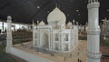 Exhibition of mock-ups Taj Mahal made of Lego pieces in Miniland Legoland at Dubai Parks and Resorts