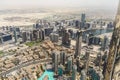 Dubai, UAE - 07.18.2021 - Areal view of downtown. City