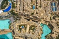 Dubai, UAE - 07.18.2021 - Areal view of downtown. City