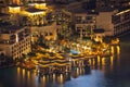 Dubai, UAE, August 1st 2021, night view from up on Palace Downtown hotel