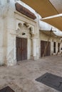 Dubai, UAE. Buildings and houses of traditional historical architecture of the old city of the Emirates in the Persian