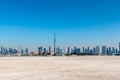 Dubai, UAE 01/15/201- Burj Khalifa, World Tallest Tower. A view from Sheikh Zayed Road, Residen Royalty Free Stock Photo