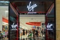 DUBAI, UAE - CIRCA 2020: View of Virgin Megastore store front in Mirdif City Center Dubai