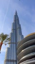 Dubai, UAE December 25/2018 Burj khalifa. Architecture building dubai skyline. Aerial view of united arab emirates city. Royalty Free Stock Photo