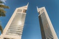 DUBAI, UAE - DECEMBER 10, 2016 - Emirates Twin Towers, Dubai, de Royalty Free Stock Photo