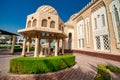 DUBAI, UAE - DECEMBER 6, 2016: Jumeirah Mosque exterior view on a sunny day Royalty Free Stock Photo