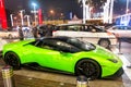 Supercar Lamborghini huricane greeen color