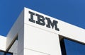 Sign of IBM on the office building in Dubai Royalty Free Stock Photo