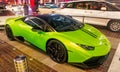 Supercar Lamborghini huricane greeen color