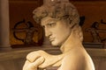 Dubai, UAE - 01.22.2021 - Famous replica of Michelangelo`s David at Italian pavilion of EXPO 2020. Art