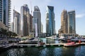 Dubai Marina skyscrapers, United Arab Emirates Royalty Free Stock Photo