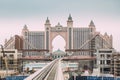 DUBAI, UAE - JANUARY 2, 2017: Atlantis, The Palm Hotel Royalty Free Stock Photo